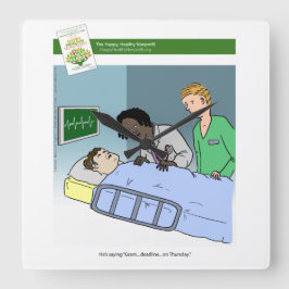 Reloj del dibujo animado de la escritura de Grant