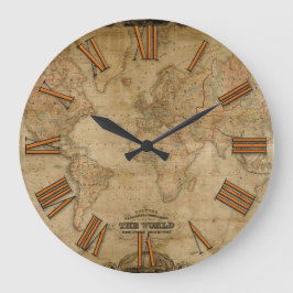 Reloj del Diseñador de Historias Vintage de Mapa d