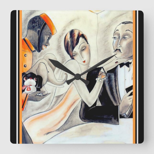 Reloj del diseño del art déco por el Dodo (Anverso)