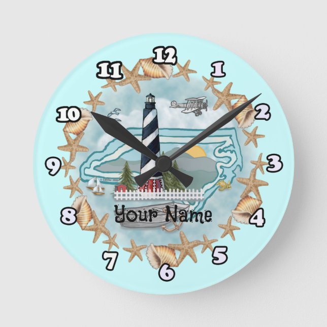 Reloj del faro de Carolina del Norte (Anverso)