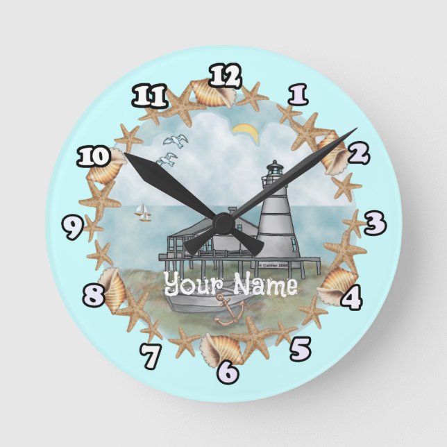 Reloj del faro de Louisiana Shells (Anverso)