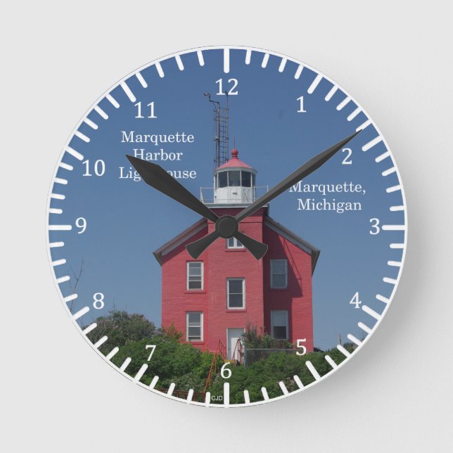 Reloj del faro de Marquette Harbour (Anverso)