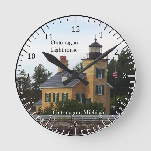Reloj del faro de Ontonagon (Anverso)