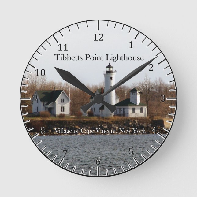Reloj del faro del punto de Tibbetts (Anverso)