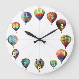 Reloj del globo del aire caliente