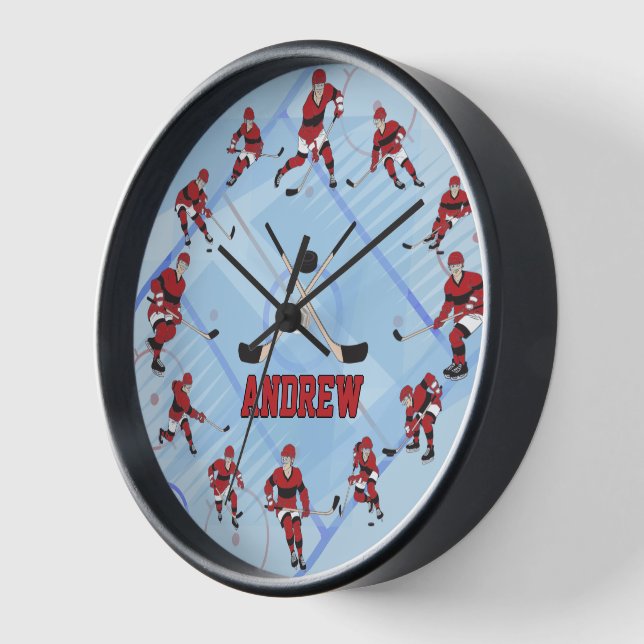 Reloj del jugador de hockey sobre hielo personaliz (Ángulo)