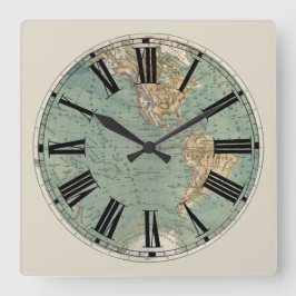 Reloj del mapa mundial