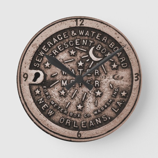 Reloj del medidor de agua de Nueva Orleans, agrega (Anverso)