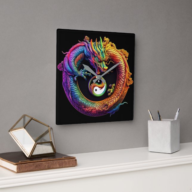 Reloj del Muro de Yang Yang Dragon (Oficina)