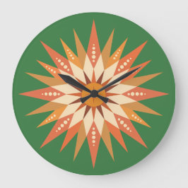 Reloj del muro del Boho de Sunburst