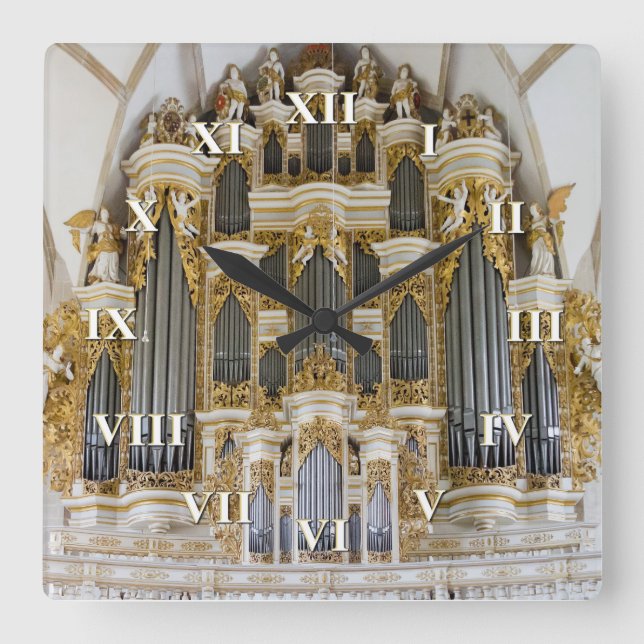 Reloj del órgano de Merseburg con los números (Anverso)