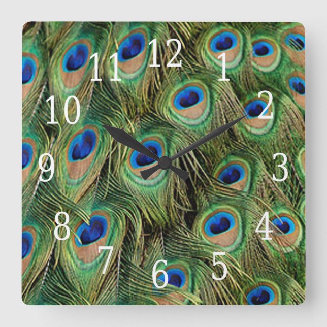 Reloj del pavo real (Anverso)