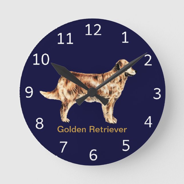 Reloj del perro del golden retriever (Anverso)