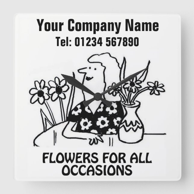 Reloj del Personalizado de Flores o Flores (Anverso)