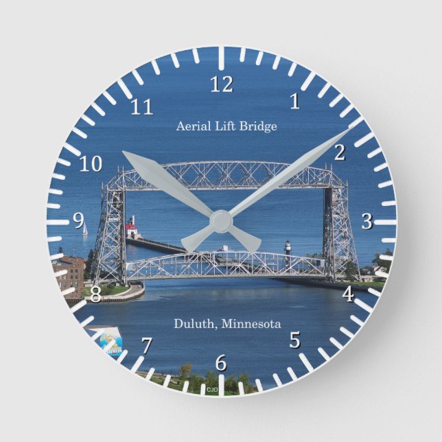 Reloj del puente del elevador aéreo de Duluth (Anverso)