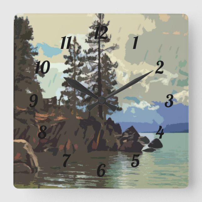 Reloj del puerto de Lake Tahoe Sand (Anverso)