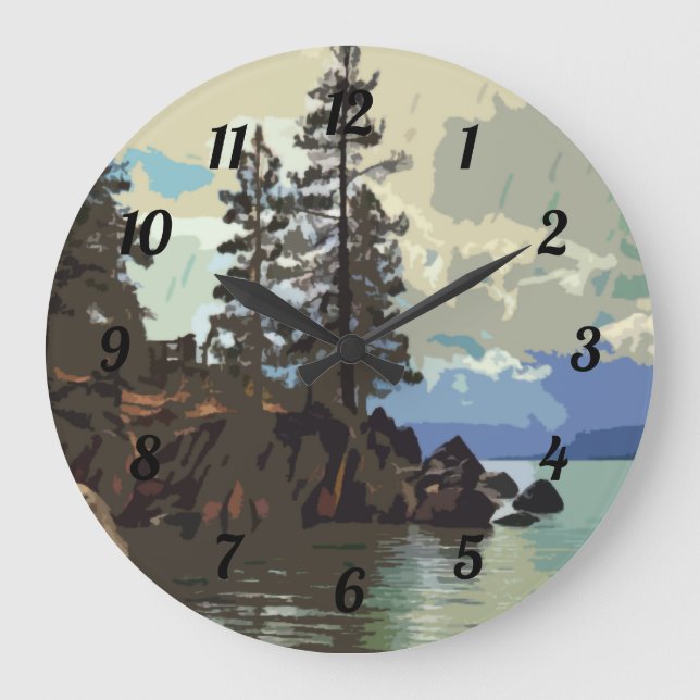 Reloj del puerto de Lake Tahoe Sand (Anverso)