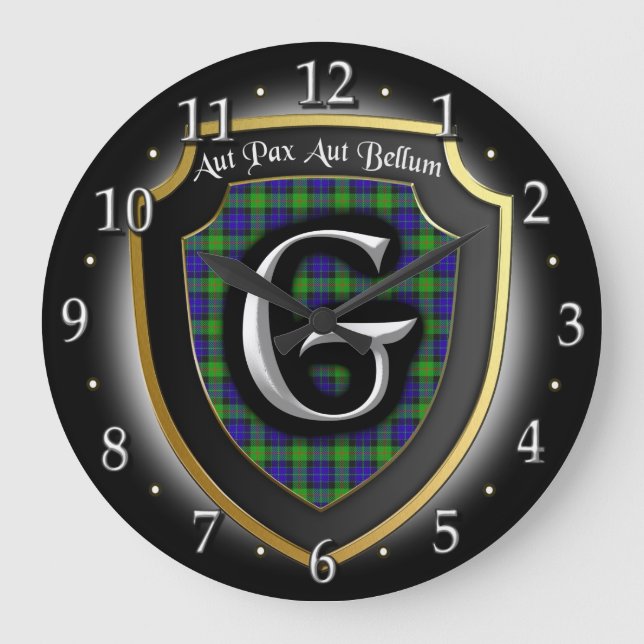 Reloj del tartán de Gunn del clan (Anverso)