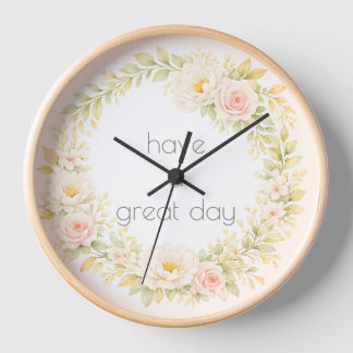 Reloj Delicado ramo de flores