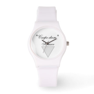 Reloj deportivo blanco de silicona de mujer