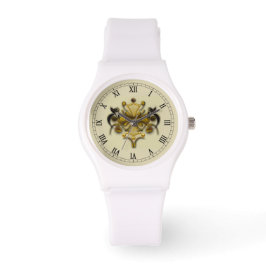 Reloj deportivo blanco de silicona de mujer