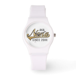 Reloj deportivo blanco de silicona femenino NaNa