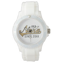 Reloj deportivo blanco de silicona femenino NaNa