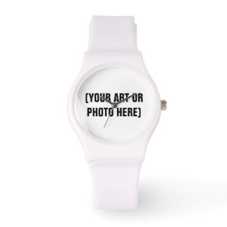 Reloj deportivo de personalizable (blanco)