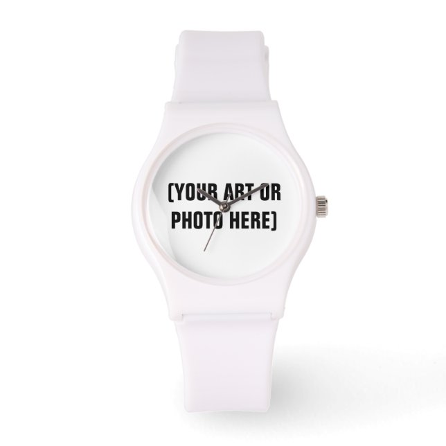 Reloj deportivo de personalizable (blanco) (Anverso)