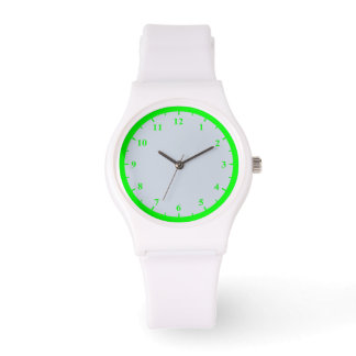 Reloj deportivo de silicona blanca para mujeres