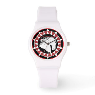 Reloj deportivo de Stallion blanco