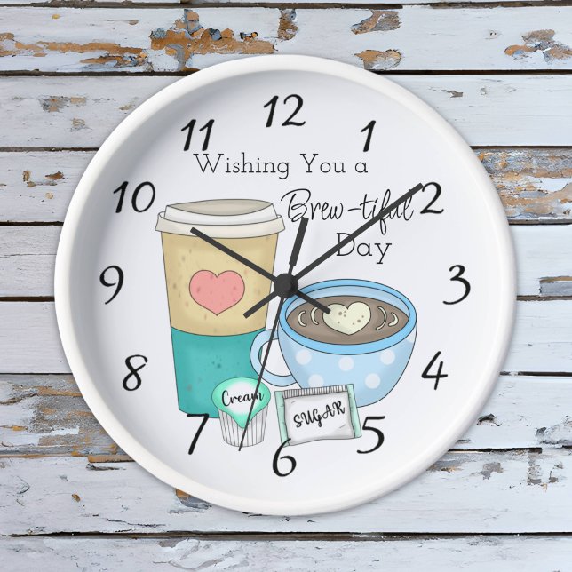 Reloj Deseándote un buen día | Café Pun (Subido por el creador)