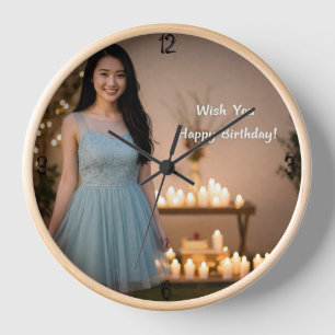 Reloj desear feliz cumpleaños