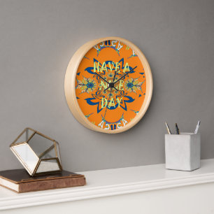Reloj Deseos vibrantes: Un buen día de diseño artístico 