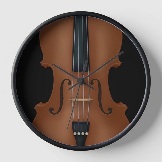 Reloj Detalle de instrumentos de cadena Cello Viola (Anverso)