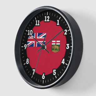 Reloj Día gráfico de la bandera de Manitoba