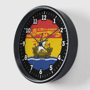 Reloj Día gráfico de la bandera de Nuevo Brunswick