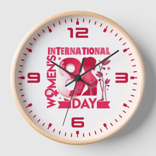 Reloj Día Internacional de la Mujer, 2023, 8 de marzo (Anverso)