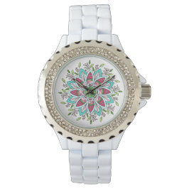 Reloj Diamante de imitación de energía de flor