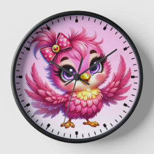 Reloj Dibujo Animado Pájaro Divertido Sublimación-56342