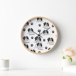 Reloj Dibujo manual personalizado de perro chino japonés
