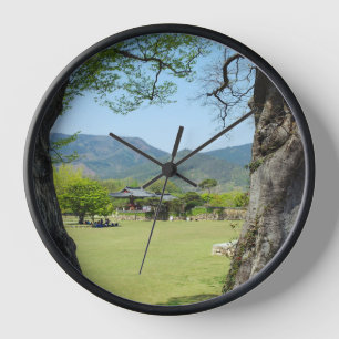 Reloj Diseñado con una fotografía de Corea del Sur, Blac