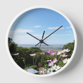 Reloj Diseñado con una fotografía de Corea del Sur, blan