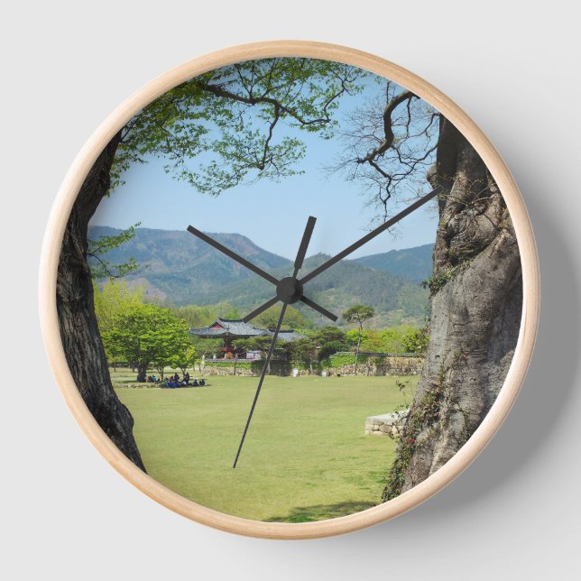 Reloj Diseñado con una fotografía de Corea del Sur, Natu (Anverso)