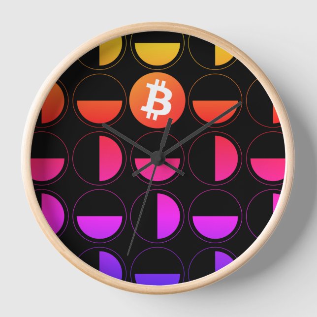 Reloj Diseñador de bitcoin (Anverso)