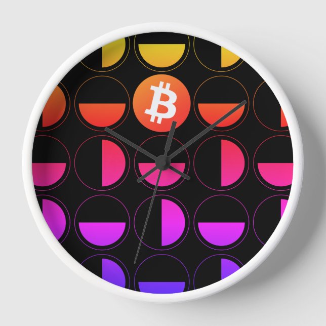 Reloj Diseñador de bitcoin (Anverso)