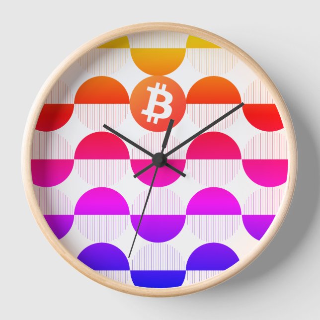 Reloj Diseñador de bitcoin (Anverso)