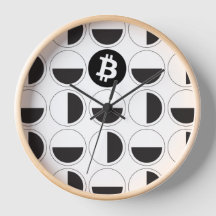 Diseñador de bitcoin en blanco y negro