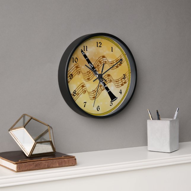 Reloj Diseño Clarinet colorido (Oficina)