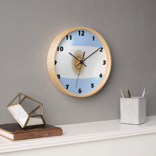 Reloj Diseño de la bandera argentina